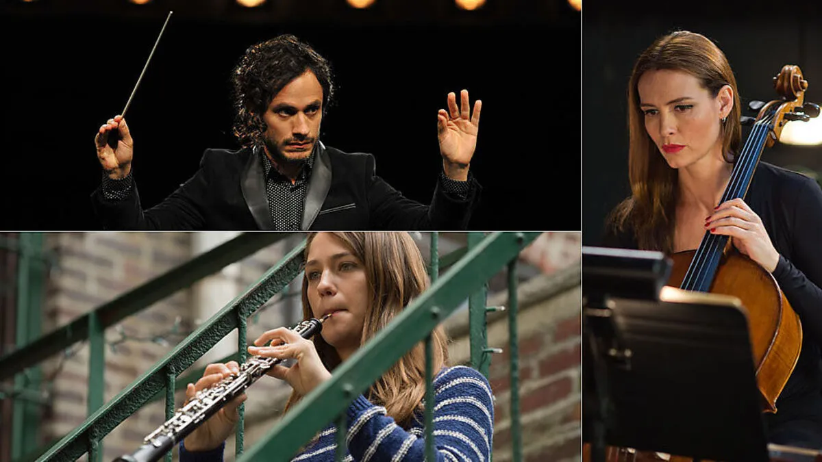 Rodrigo De Souza (Gael García Bernal), Hailey Rutledge (Lola Kirke) und Cynthia Taylor (Saffron Burrows)