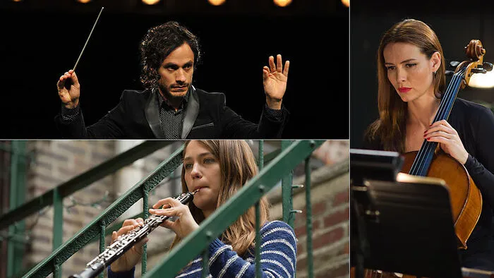 Rodrigo De Souza (Gael García Bernal), Hailey Rutledge (Lola Kirke) und Cynthia Taylor (Saffron Burrows)