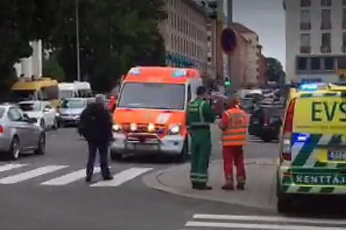 Großeinsatz in der finnischen Stadt Turku.
