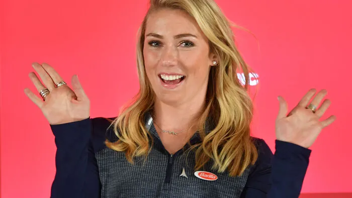Mikaela Shiffrin war bestens gelaunt