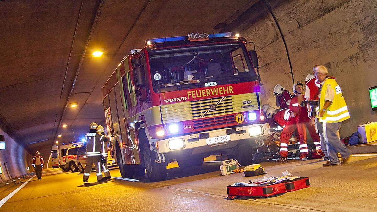 Am Donnerstagabend wird ein Unfall mit zehn Verletzten geübt