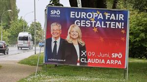 Wieder da: SPÖ-Plakate mit Kärntens Spitzenkandidatin Claudia Arpa