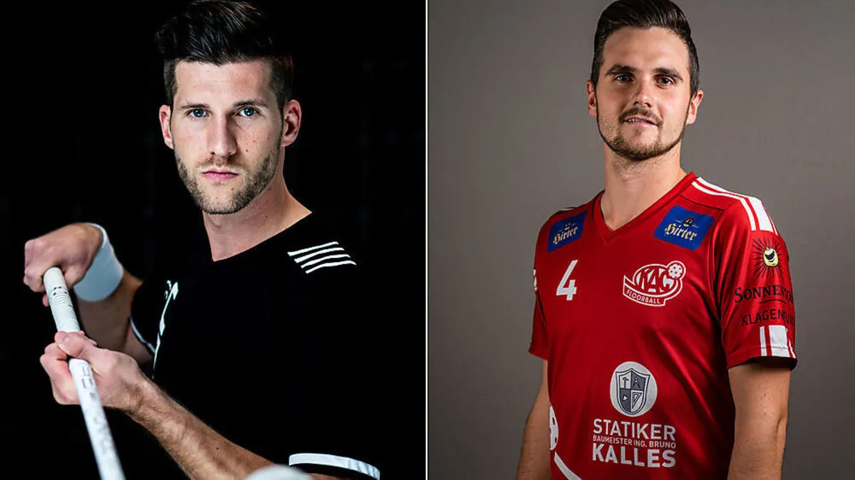 Timo Schmid (VSV/li.) und Christoph Haimburger (KAC)