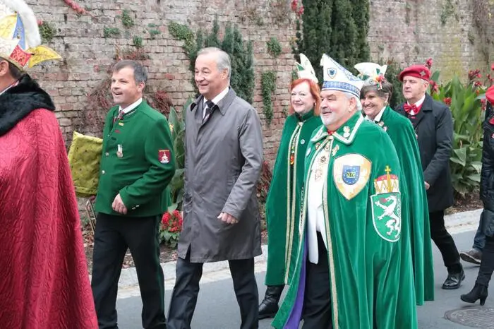 Unter den Besuchern war neben Gastgilden aus Graz, Güssing und Feldbach, auch der Bürgermeister der Gemeinde Kirchberg an der Raab, Florian Gölles.