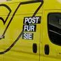 ABD0077_20180807 - WIEN - ÖSTERREICH: Logo der Post AG auf einem Fahrzeug am Dienstag, 07. August 2018, in Wien. In der Österreichischen Post laufen Verhandlungen über die Vier-Tage-Woche. - FOTO: APA/HANS PUNZ
