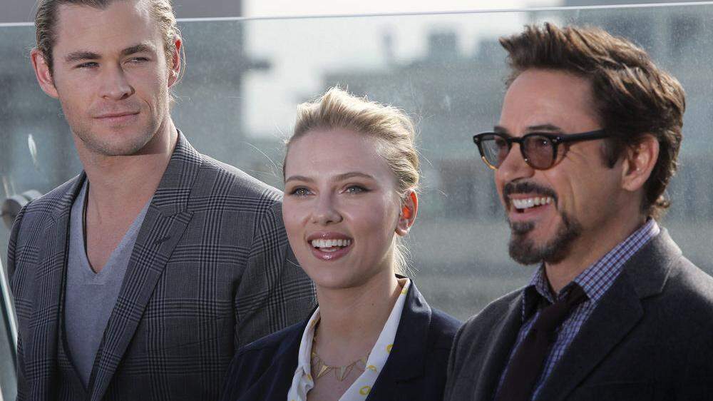 Scarlett Johansson, Robert Downey Jr., Chris Hemsworth