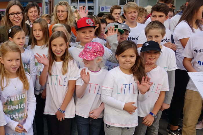 Als neue Spin Schule konnte die Volksschule St. Kathrein am Offenegg begrüßt werden, die "Little Chatterbox" aufgedruckt hatten.