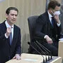 Ex-Bundeskanzler Sebastian Kurz im Parlament