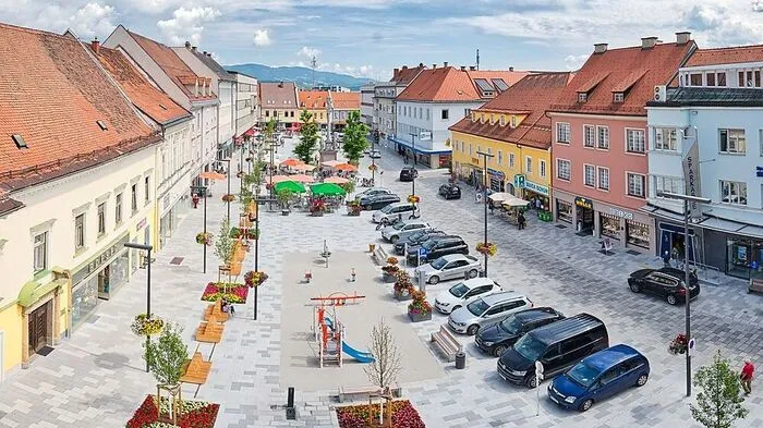 Der Hauptplatz von Knittelfeld wurde im Rahmen eines Bürgerbeteiligungsprozesses völlig neu gestaltet