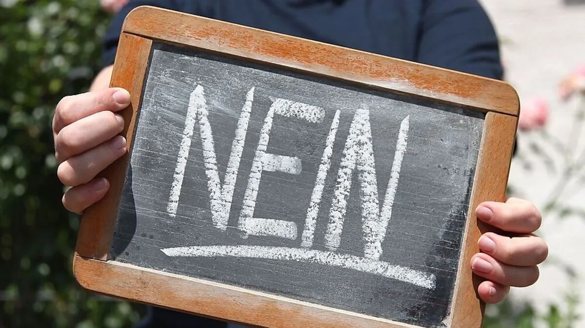 Echt nicht! Für das eigene Wohlbefinden ist es manchmal wichtig, Nein zu sagen