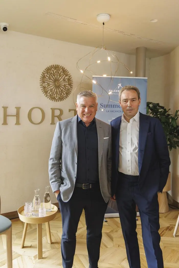 Die Chefs der Falkensteiner Michaeler Tourism Group (FMTG): Erich Falkensteiner und Otmar Michaeler