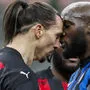 Zlatan Ibrahimovic (links) und Romelu Lukaku