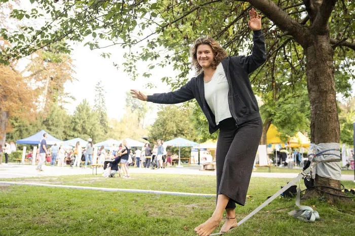 ... über Slacklining ...