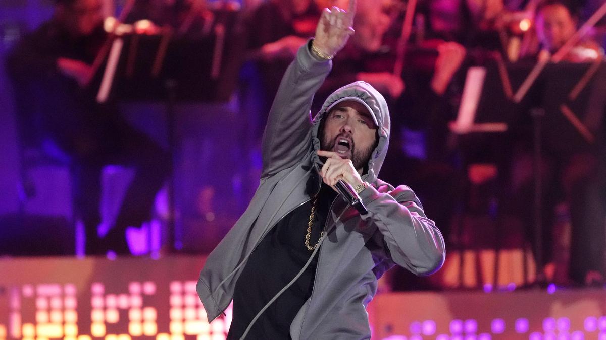 Eminem beim US-Aufritt "Live From Detroit: The Concert at Michigan Central" 