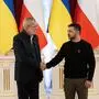 Bundespräsident Alexander Van der Bellen schüttelt die Hand von Ukraines Präsident Wolodymyr Selenskyj | Im Februar 2023 war Bundespräsident Alexander Van der Bellen zu Gast bei Wolodymyr Selenskyj in Kiew