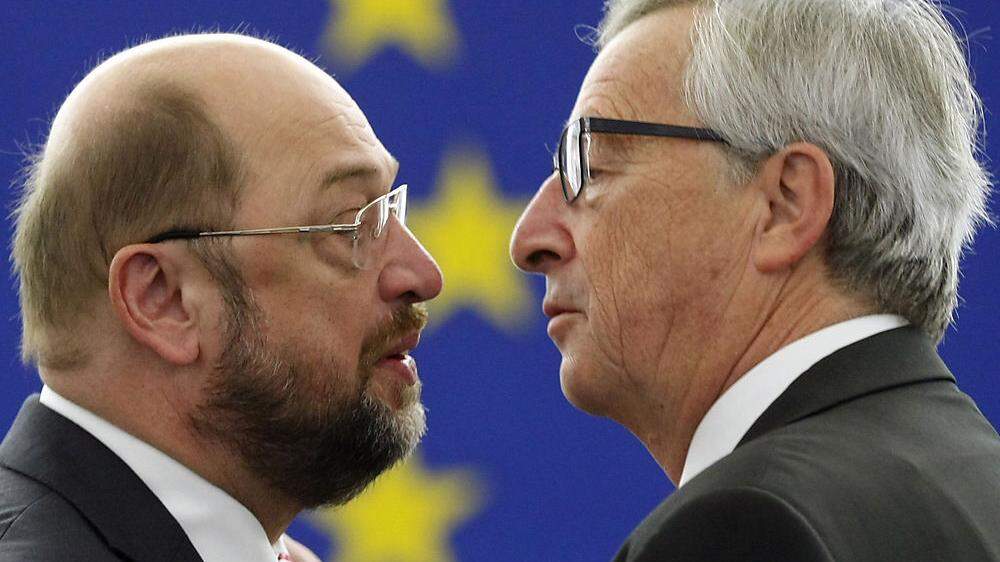 Martin Schulz und Jean-Claude Juncker 