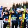 Jeanne Richard, Oceane Michelon, Justine Braisaz-Bouchet und Lou Jeanmonnot gewannen die Staffel in Östersund, sind aber nicht gut aufeinander zu sprechen