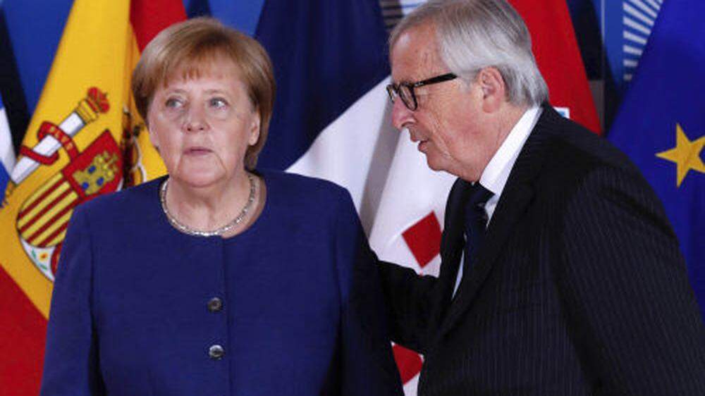 Angela Merkel und Jean-Claude Juncker