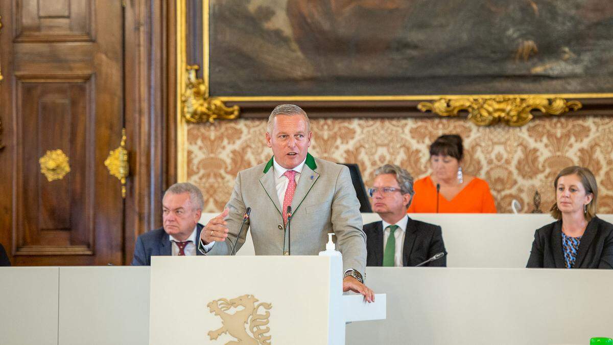 FP-Chef Mario Kunasek im Landtag