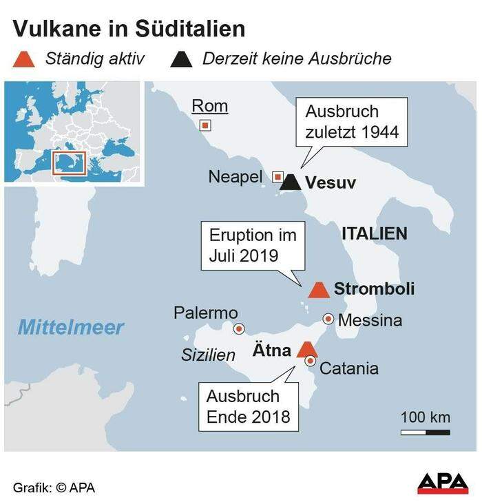 Vulkane in Süditalien