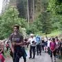 Die Wallfahrer unterwegs zum Helenenkirchl