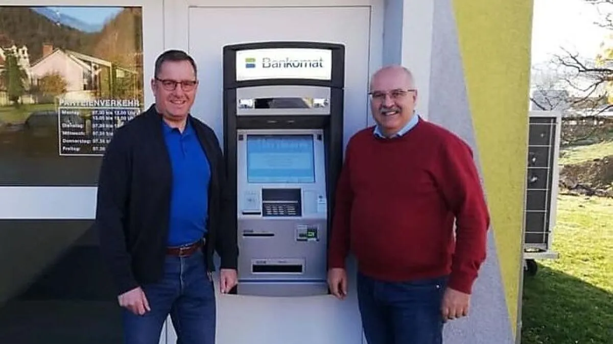 Am Mittwoch ging der neue Bankomat in Maria Lankowitz in Betrieb