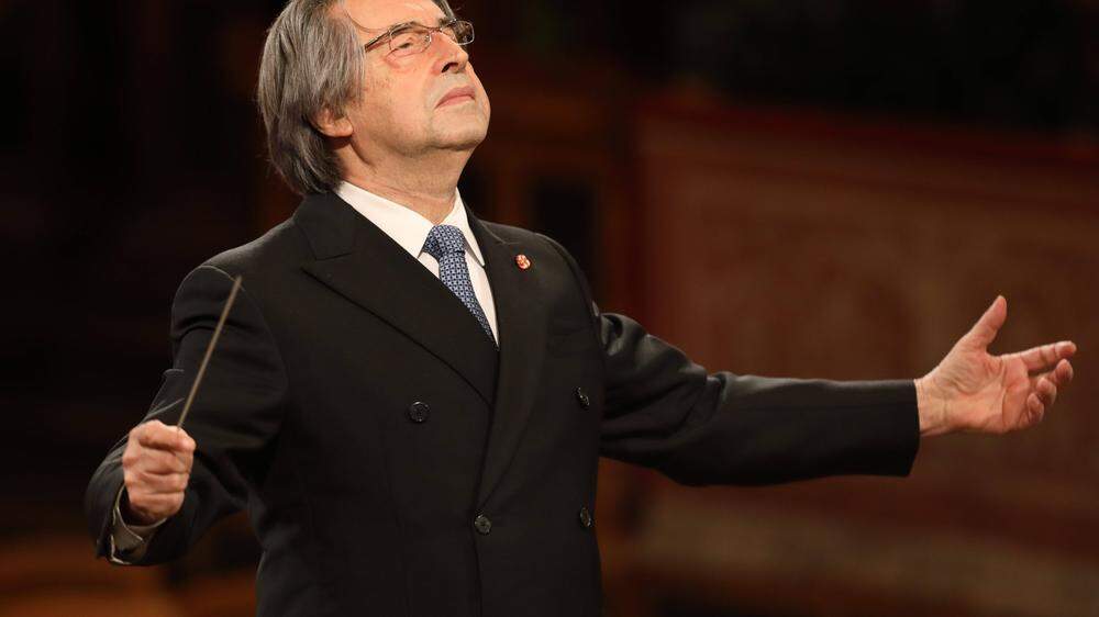 Riccardo Muti, hier auf einer Archivaufnahme vom Wiener Neujahrskonzert 2021