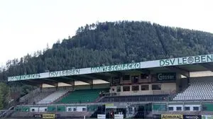 LEOBEN,AUSTRIA,28.JUL.23 - SOCCER - ADMIRAL 2. Liga, DSV Leoben vs SV Horn. Image shows an overview from Stadion Monte Schlacko.
Photo: GEPA pictures/ Hans Oberlaender