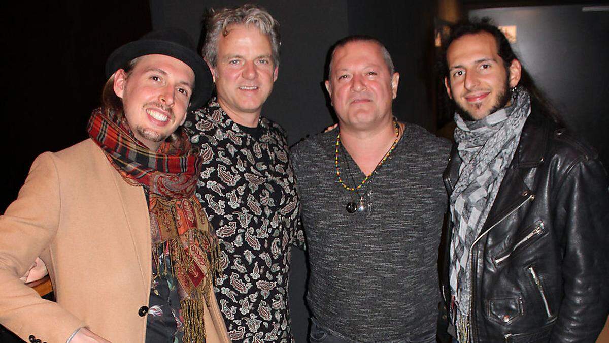 Armin Polsinger, Stefan Vallant,  Blues-Miki und Anthony Basso (von links)