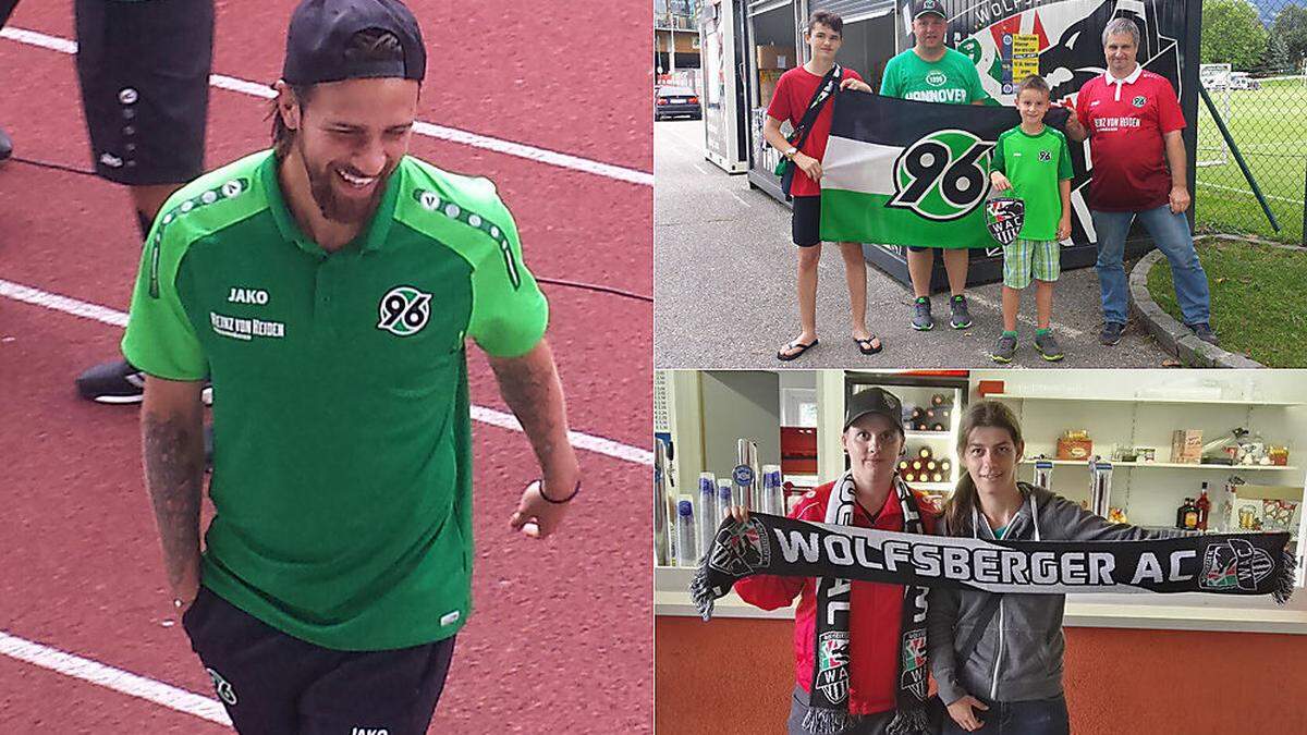 Hannover-Fans feierten Premiere in Kärnten. Harnik war bestens gelaunt. Die WAC-Fans erfreuten sich am Spiel.