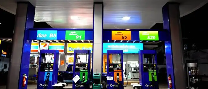 Tankstelle in Bangkok