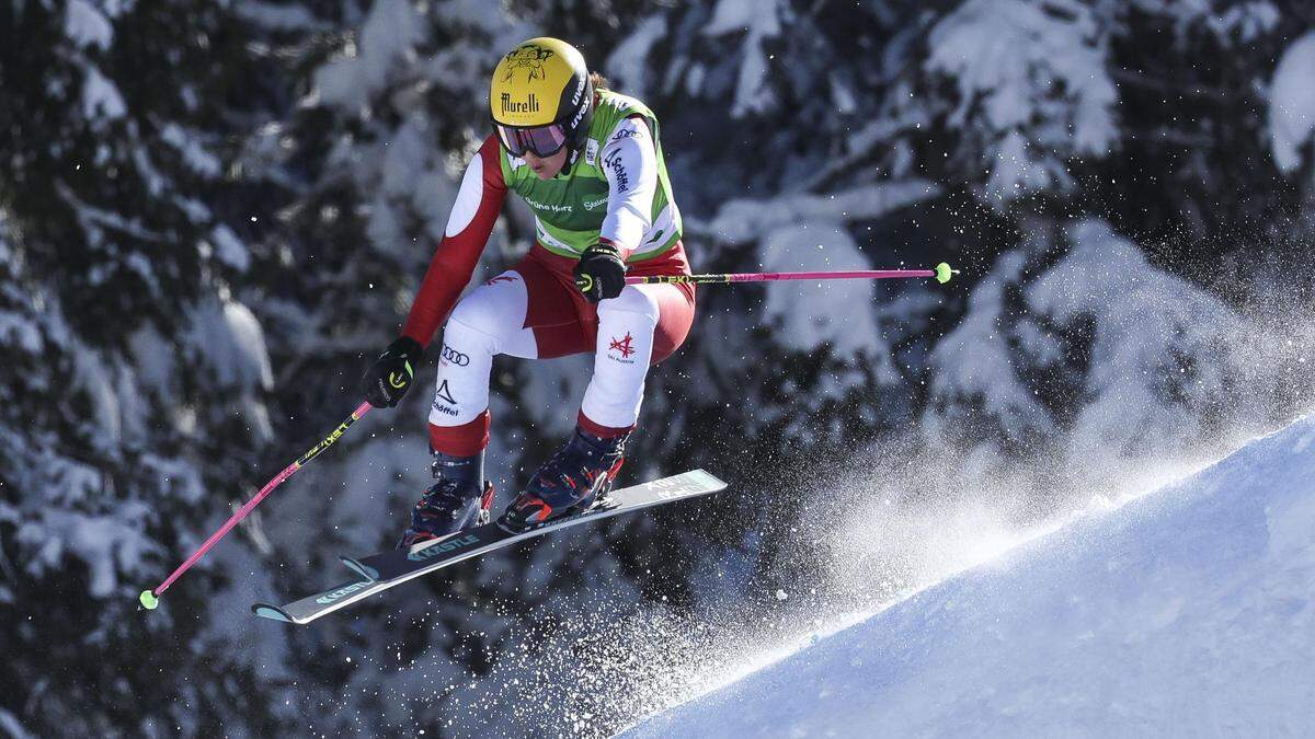 Katrin Ofner auf der Reiteralm 