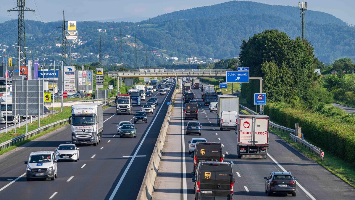 Oft überlastet: die A 9 südlich von Graz