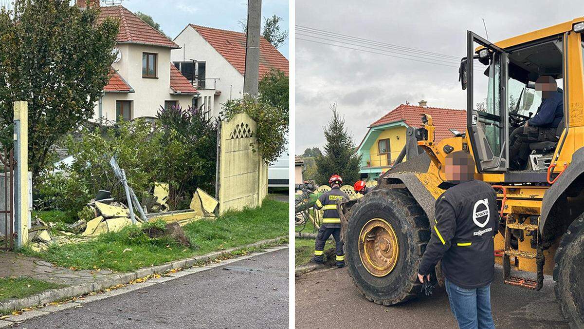 Von der Amokfahrt blieben zahlreiche Schäden zurück