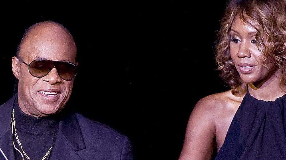 Stevie Wonder mit seiner Freundin Tomeeka