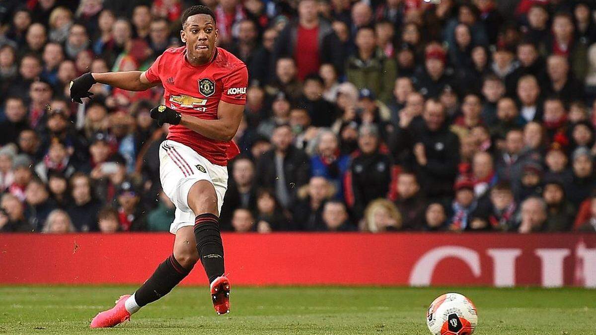 Anthony Martial brachte United in der 30. Minute in Führung