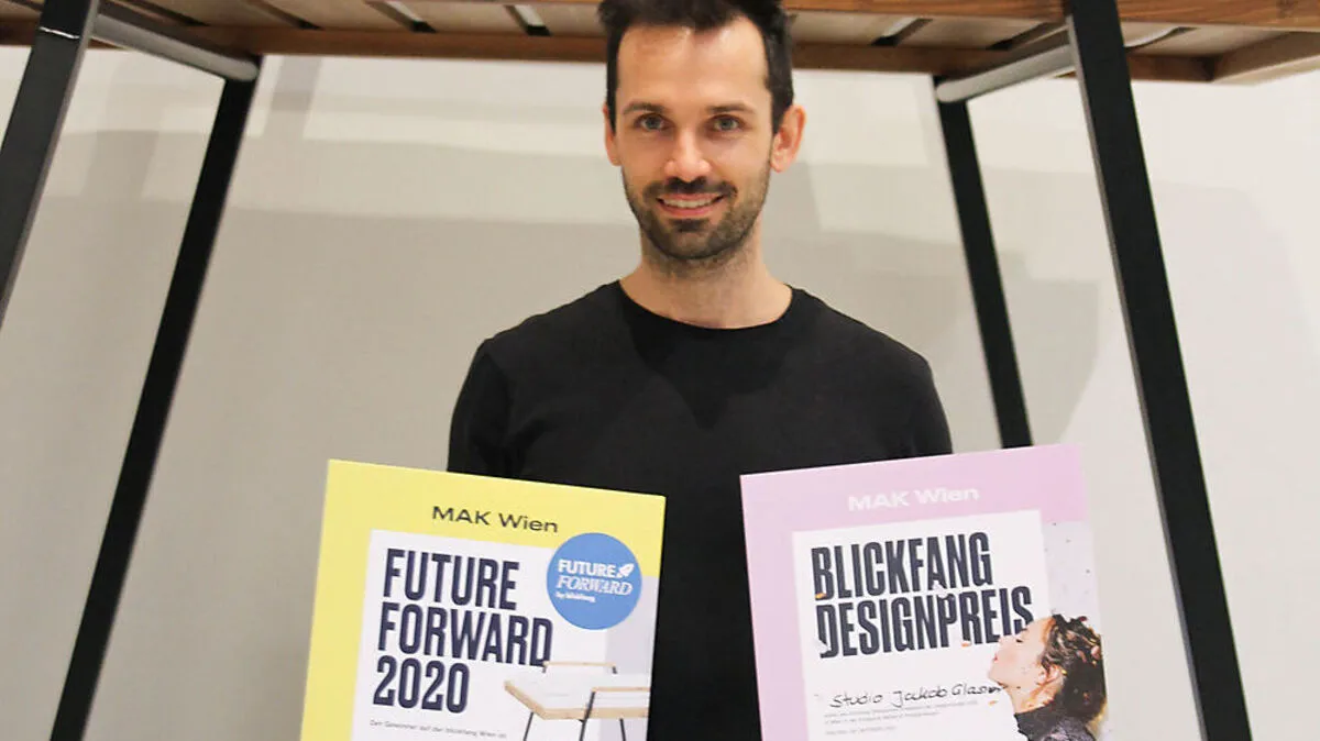 Frisch prämiert: Möbeldesigner Jakob Glasner