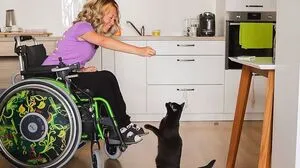 Auch Katzen kann man trainieren beweist Laura Gentile