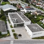 Das Gemeindeamt in Nußdorf-Debant von oben