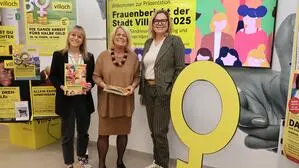 (von links): Alisa Herzog, Gerda Sandriesser und Kathrin Steiner-Hämmerle