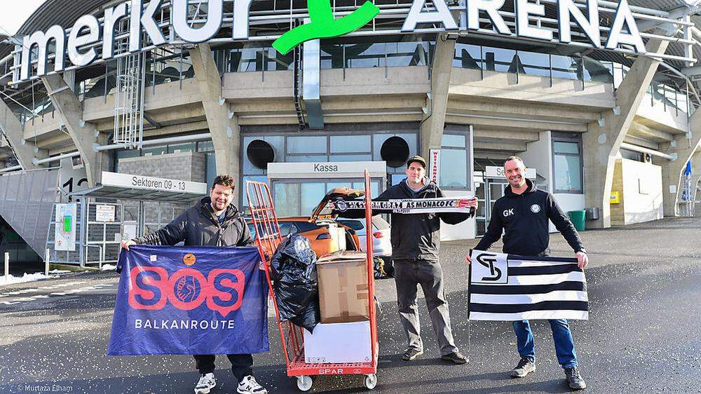 SK Sturm Graz hilft an der EU-Auszengrenze: 600 Schals für frierende Geflüchtete in Bosnien
