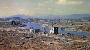 Hiroshima nach der Atombombe 1945