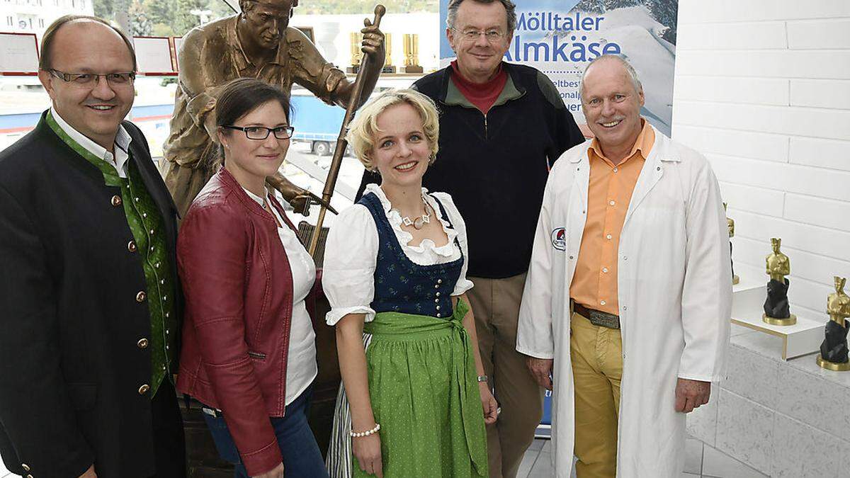 Die Trigos-Gewinner Helmut Petschar, Anna-Lena Turko, Siegrun Mödritscher, Kuno Haas und Herbert Masaniger (von links)