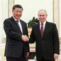 Treffen &quot;guter alter Freunde&quot;: Chinas Staatschef Xi Jinping (l.) mit Wladimir Putin 