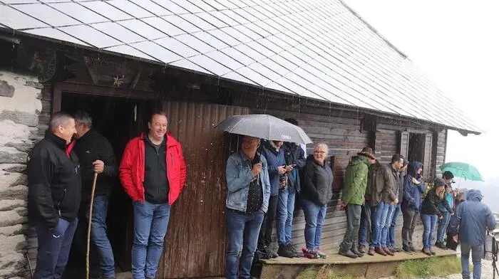 Wechselhaft präsentierte sich das Wetter bei der offiziellen Eröffnung des neuen Radwegenetzes „Steirische Wexl Trails“ auf der Vorauer Schwaig.