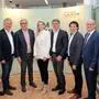 Von links: Martin Reisner (Miba), Günter Riedenbauer (Nova), Josef Herk (WKO), Daniela Guss (ICS), Bernhard Karrer (Bioenergie), Thomas Scholze (Remoma), Peter Sükar und Lukas Kalcher (beide WKO)