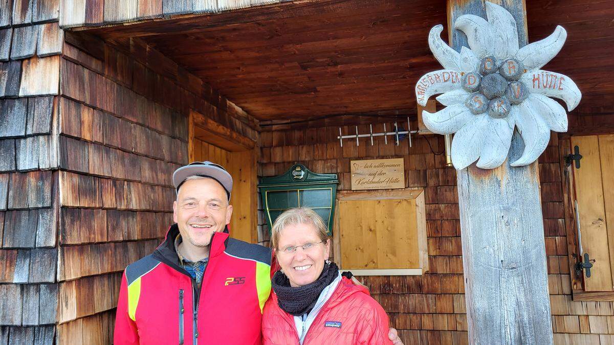 Caro Freisleben und Wolfgang Höß heißen ab kommender Sommersaison die Gäste auf der Karlsbader Hütte willkommen 