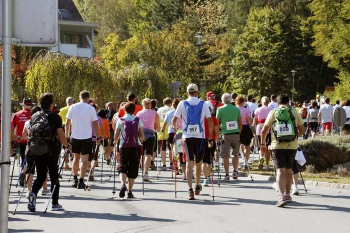 Gewählt werden konnte zwischen den Strecken 10 km Steinlauf, 13 km Nordic-Walking und 21,1 km Halbmarathon.