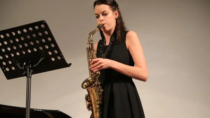 Katja Zwanziger, Saxophon, aus der Musikschule Murau, Klasse Direktor Wolfgang Fleischhacker