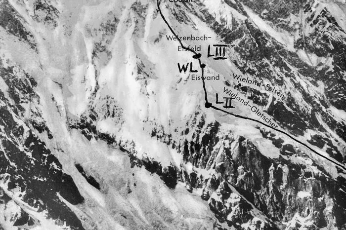 Beim Abstieg 1970 wurde Günther Messner höhenkrank, weshalb die Brüder anstatt über die Rupalwand eine Route über die Diamir-Seite wählen mussten. Diese Wand ist weniger steil, aber sehr gefährlich.